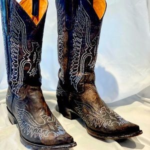 Old Gringo Womens Eagle Swavarski Crystal Boots Size 11B